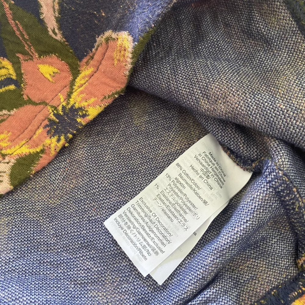 Mile(s) By Madewell Island Magnolias Jacquard Sweatshirt Size XL - Picture 6 of 6